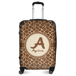 Giraffe Print Suitcase - 24" Medium - Checked (Personalized)