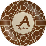 Giraffe Print Melamine Plate (Personalized)