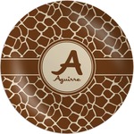 Giraffe Print Melamine Plate (Personalized)