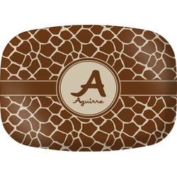 Giraffe Print Melamine Platter (Personalized)