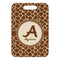 Giraffe Print Metal Luggage Tag - Front Without Strap