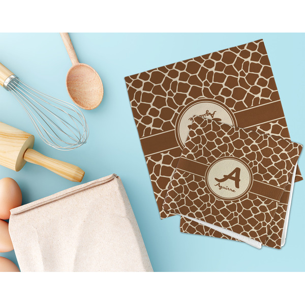 Giraffe Print Microfiber Dish Rag - LIFESTYLE