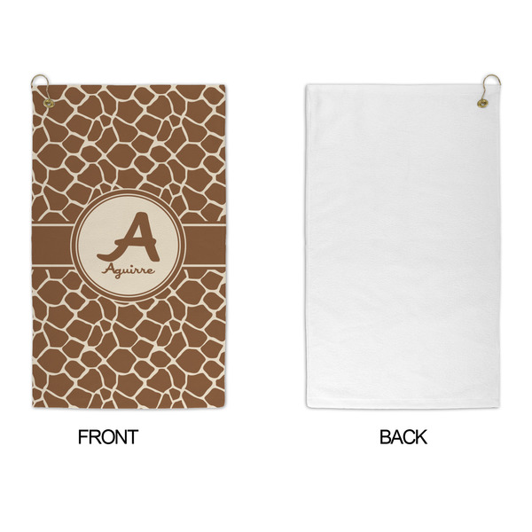 Giraffe Print Microfiber Golf Towels - APPROVAL