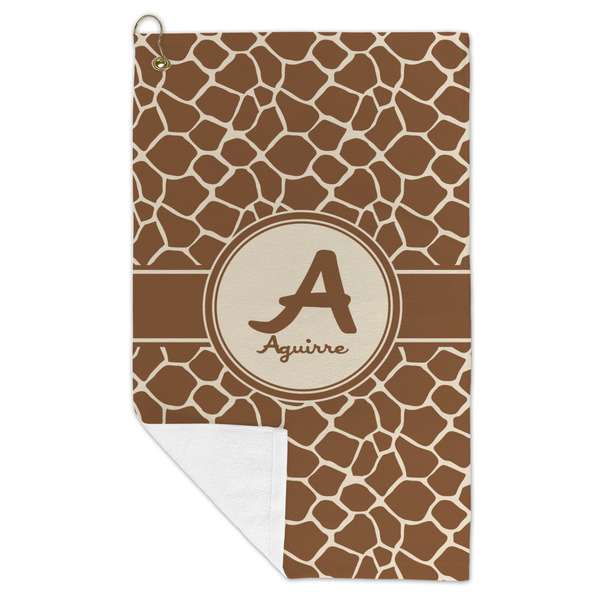 Giraffe Print Microfiber Golf Towels - FOLD