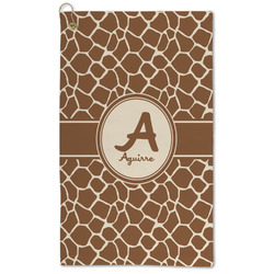 Giraffe Print Microfiber Golf Towel (Personalized)