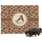 Giraffe Print Dog Blanket - Large (Personalized)