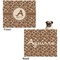 Giraffe Print Microfleece Dog Blanket - Large- Front & Back