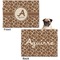 Giraffe Print Microfleece Dog Blanket - Regular - Front & Back