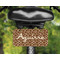 Giraffe Print Mini License Plate on Bicycle - LIFESTYLE Two holes