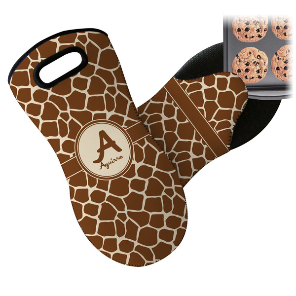 Giraffe Print Neoprene Oven Mitt