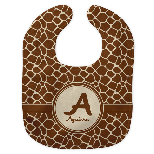 Giraffe Print New Bib Flat Approval