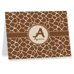 Giraffe Print Note cards (Personalized)