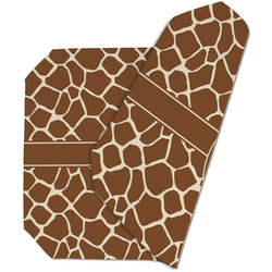 Giraffe Print Dining Table Mat - Octagon (Double-Sided) w/ Name and Initial