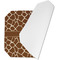 Giraffe Print Octagon Placemat - Single front (folded)