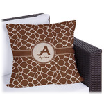Giraffe Print Outdoor Pillow - 18" (Personalized)