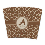 Giraffe Print Party Cup Sleeve - without bottom (Personalized)