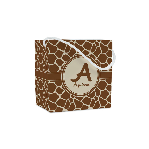 Custom Giraffe Print Party Favor Gift Bags - Gloss (Personalized)