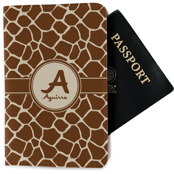 Custom Giraffe Print Passport Holder - Fabric (Personalized)