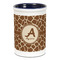 Giraffe Print Ceramic Pencil Holders - Blue