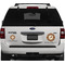 Giraffe Print Personalized Car Magnets on Ford Explorer