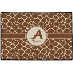 Giraffe Print Door Mat - 36"x24" (Personalized)