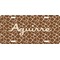 Giraffe Print Front License Plate (Personalized)