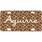 Giraffe Print Mini / Bicycle License Plate (4 Holes) (Personalized)