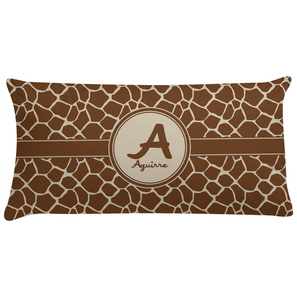 Custom Giraffe Print Pillow Case - King (Personalized)