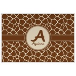 Giraffe Print Laminated Placemat w/ Name and Initial