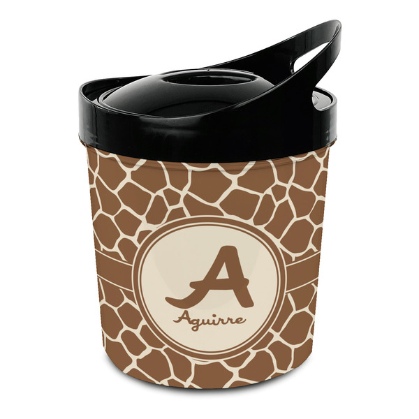 Custom Giraffe Print Plastic Ice Bucket (Personalized)