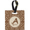 Giraffe Print Personalized Square Luggage Tag