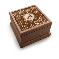 Giraffe Print Pet Urn w/ Name and Initial