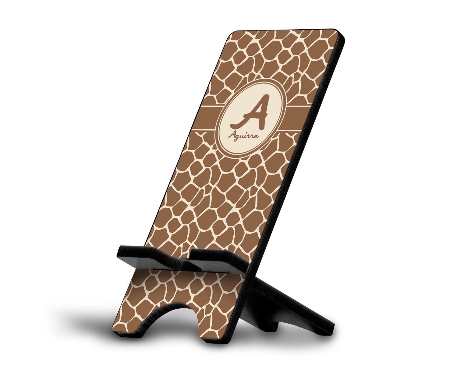 Giraffe Print Phone Stand (Large) (Personalized) YouCustomizeIt
