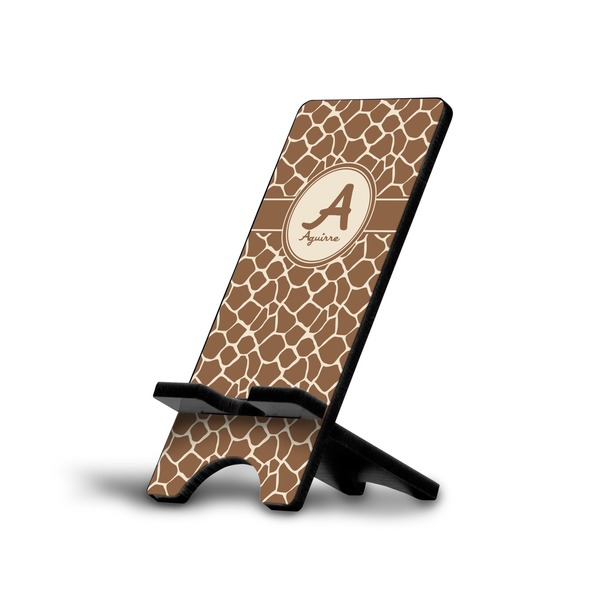Custom Giraffe Print Cell Phone Stand (Large) (Personalized)
