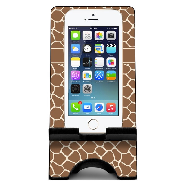 Giraffe Print Phone Stand w/ Phone