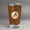 Giraffe Print Pint Glass - Full Fill w Transparency - Front/Main