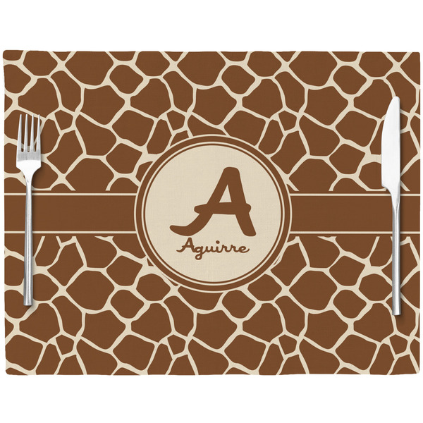 Giraffe Print Placemat with Props