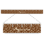 Giraffe Print Plastic Ruler - 12" (Personalized)