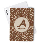 Giraffe Print Playing Cards (Personalized)