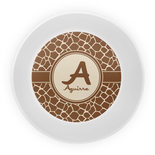 Giraffe Print Melamine Bowl - Center