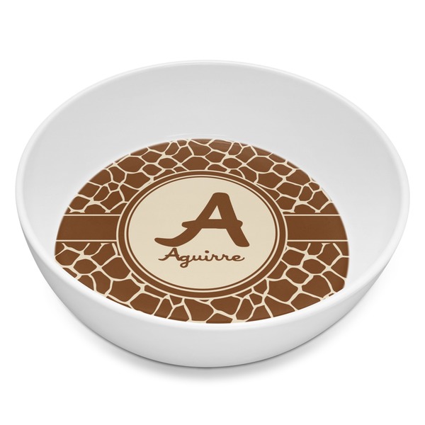 Custom Giraffe Print Melamine Bowl - 8 oz (Personalized)