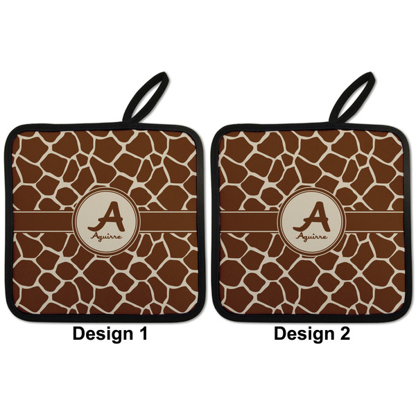 Giraffe Print Pot Holders - Set of 2 APPROVAL