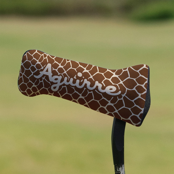 Giraffe Print Putter Cover - On Putter
