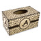 Giraffe Print Rectangle Tissue Box Covers - Wood - Front