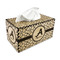 Giraffe Print Rectangle Tissue Box Covers - Wood - with tissue
