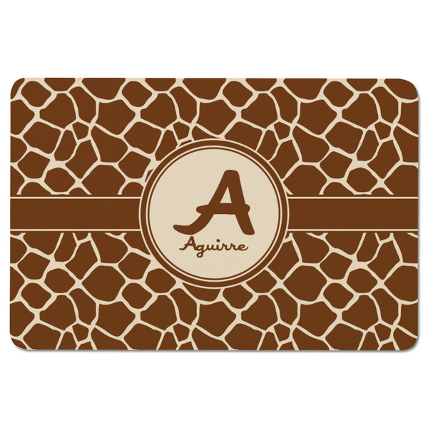 Giraffe Print Rectangular Fridge Magnet - FRONT