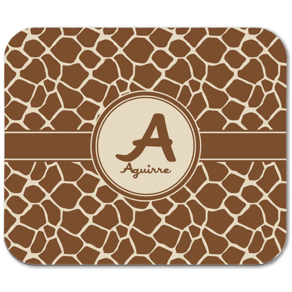 Giraffe Print Rectangular Mouse Pad - APPROVAL
