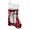 Giraffe Print Red Sequin Stocking - Front