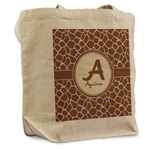 Giraffe Print Reusable Cotton Grocery Bag (Personalized)