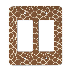 Giraffe Print Rocker Style Light Switch Cover - Two Switch